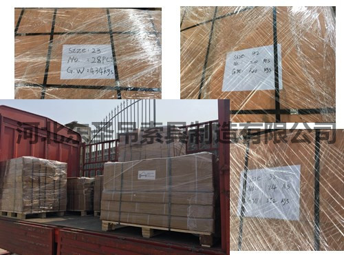 石材夹具外贸出口产品严格打包出港前照片拍摄--河北东圣吊索具制造有限公司--吊装带|白色吊装带|彩色吊装带|柔性吊装带