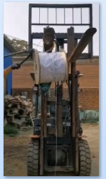 液压堆高车使用现场--河北东圣吊索具制造有限公司