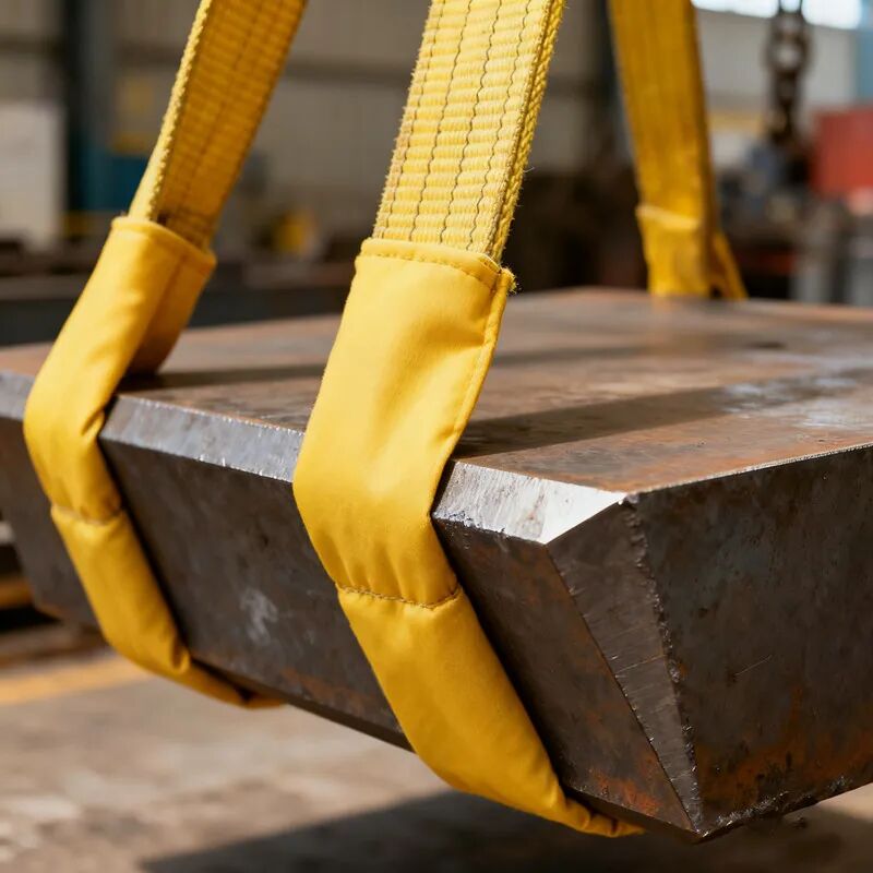 扁平彩色吊装带吊装重物