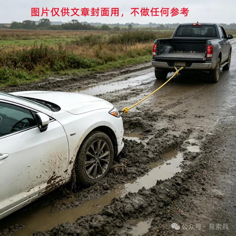 吊装带当拖车绳